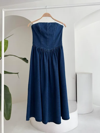 beli-pileli-straplez-denim-elbise-2886-01ef29