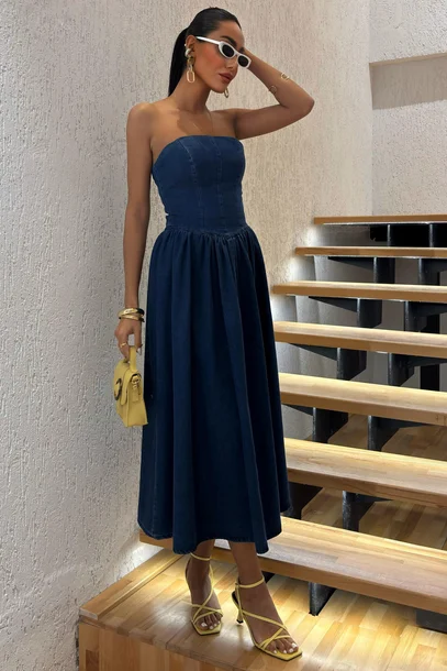 beli-pileli-straplez-denim-elbise-2886-3-430e