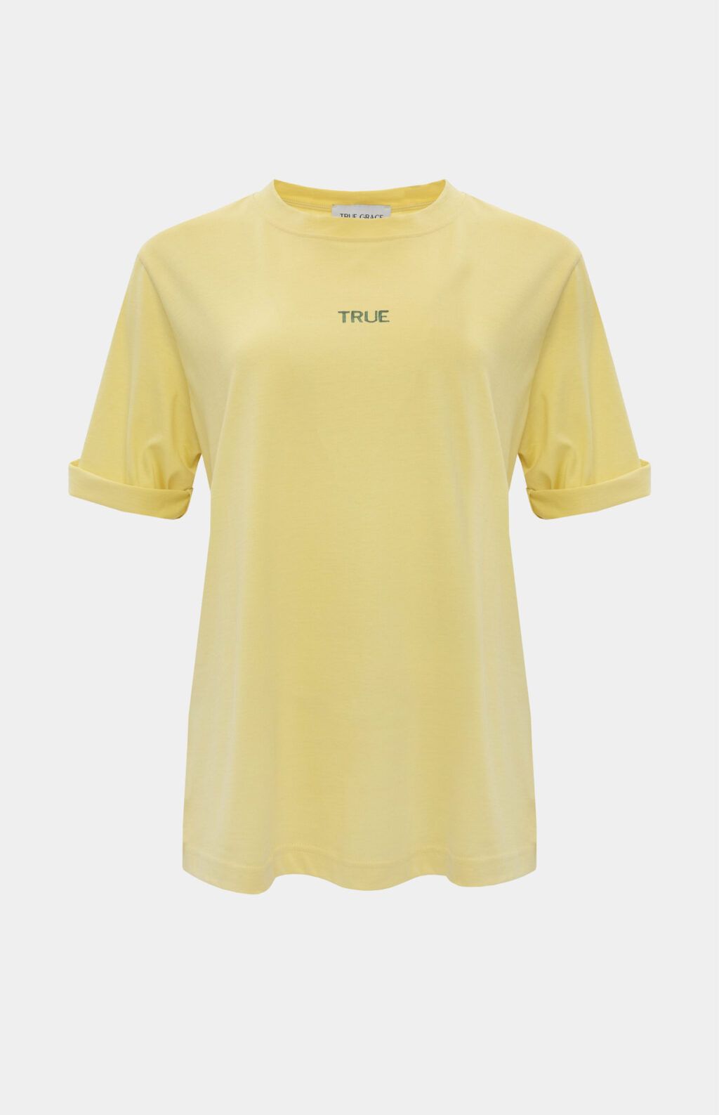 ΚΙΤΡΙΝΟ OVERSIZED T-SHIRT ΜΕ ΤΥΠΩΜΑ