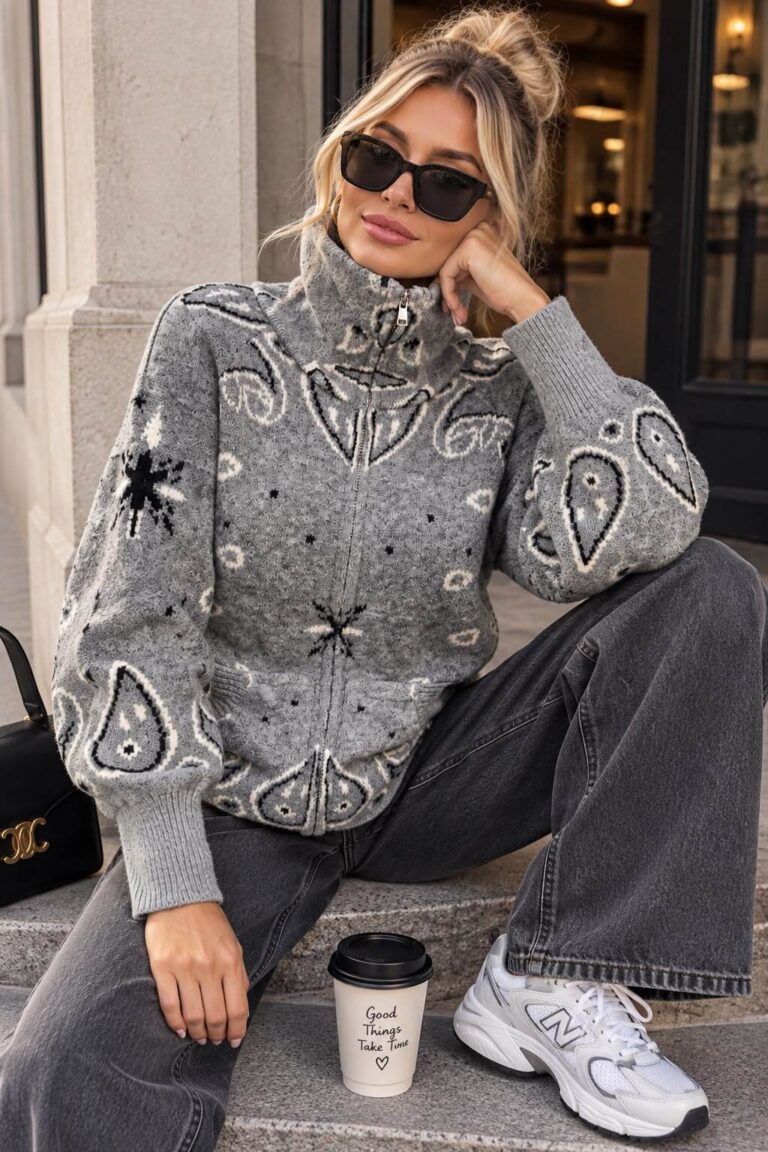 gilet-zippe-femme-en-maille-motif-bandana-col-montant-coupe-confort_gris_6ab83b4494820
